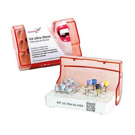 Kit Acabamento e Polimento de Resina Completo Ultra-Gloss - American Burrs