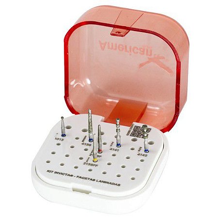 Kit de Pontas Diamantadas para Facetas Lâminadas Invicta - American Burrs