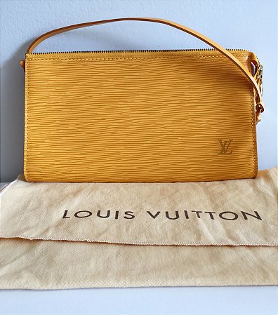louis vuitton yellow epi bolsa