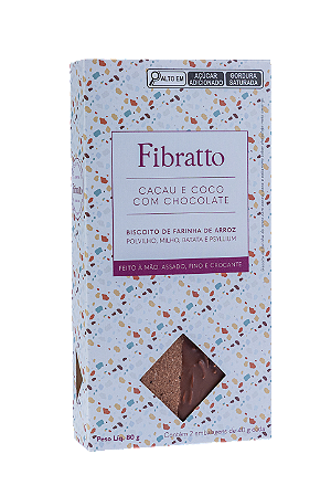Biscoito Cacau e Coco com Chocolate 80 g (2 x 40 g)