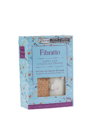 Biscoito Nozes com Chocolate Branco 40 g