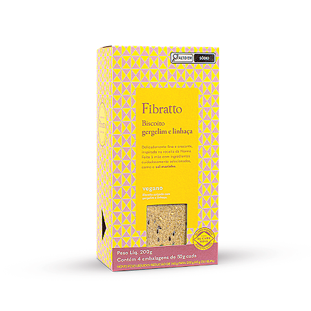Biscoito Gergelim e Linhaça 200g (4 x 50g)