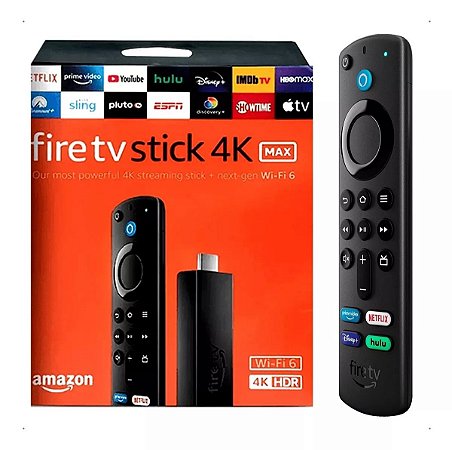 Amazon Fire Stick Tv 4k Max 8gb Lançamento 2gb Ram 2023 3°gr - GR  Eletrônicos