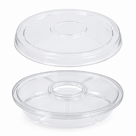 EMBALAGEM GALVANOTEK G540 CRISTAL REDONDA 4 DIVISÓRIAS