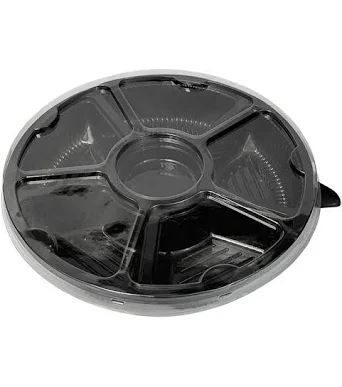 EMBALAGEM GALVANOTEK G550 PRETA REDONDA 5 DIVISÓRIAS