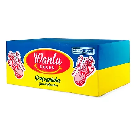 Paçoca Rolha Wanlu Doces Com 100 Unidades
