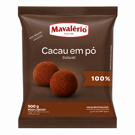 Cacau Em Pó Solúvel Mavalério 500gr