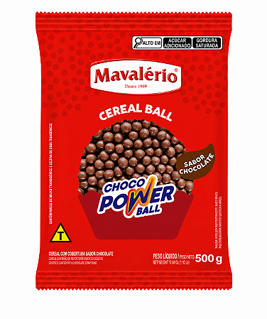 Choco Power Ball Sabor Chocolate Mavalério 500gr