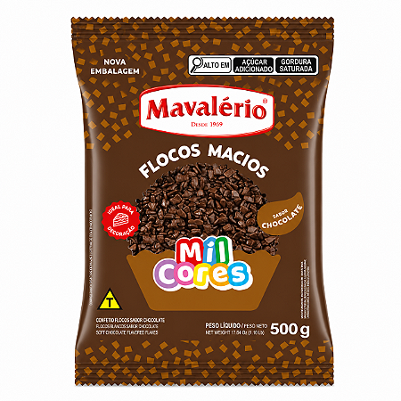 Flocos Macios Sabor Chocolate Mil Cores Mavalério 500gr