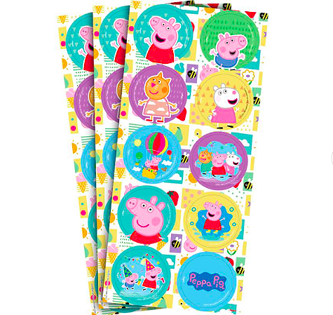 Adesivo Redondo Peppa Pig Classica