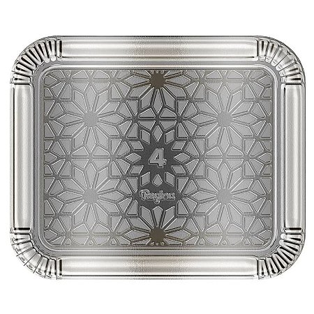 Bandeja Laminada Prata Nº4 Regina Festas