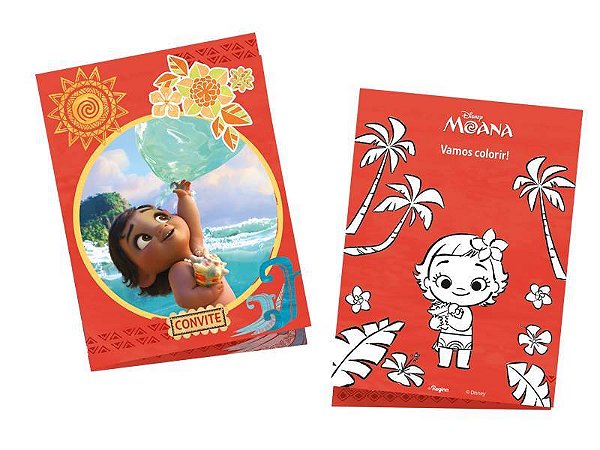 Convite Moana Baby Regina Festas