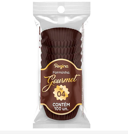 Forminha Nº4 Gourmet Marrom Regina Festas