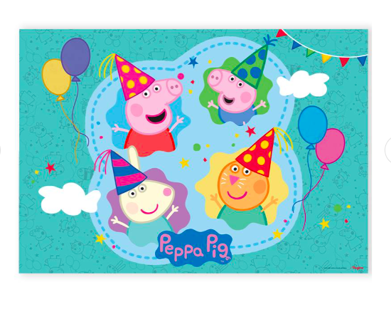 Painel Decorativo 126x88cm Peppa Pig Clássica Regina Festas