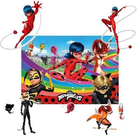 Painel Plástico Ladybug 100x78cm Regina Festas