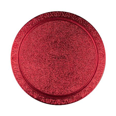 Cakeboard Redondo Vermelho 28cm Regina Festas