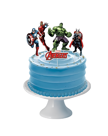 Decoração De Bolo Vingadores Animação Regina Festas