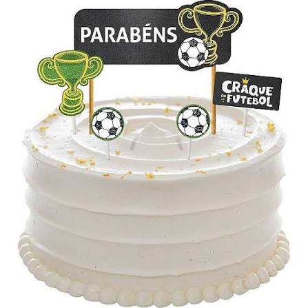 Decoração De Bolo Festa Futebol Regina Festas