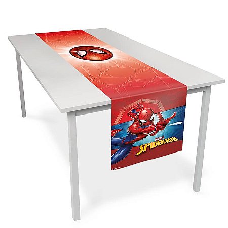 Trilho De Mesa De Tecido 40x200cm Homem-Aranha Animação Regina Festas