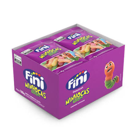 Mini Minhocas Azedinhas 12x15gr Fini
