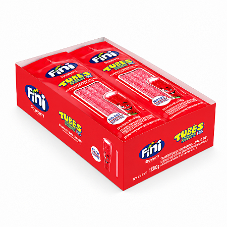 Tubes Morango Azedinho 12x15gr Fini