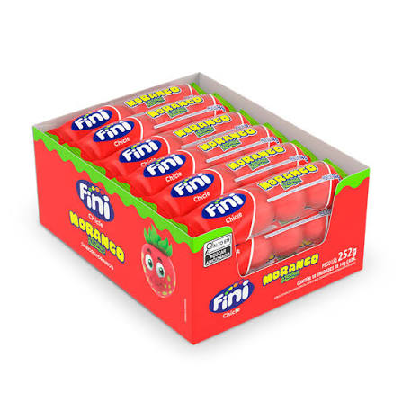 Chicle Morango 18x14gr Fini