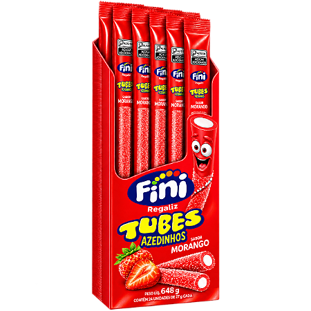 Tubes Morango Azedinho 27gr Fini