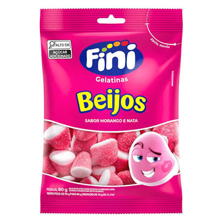 Beijos De Morango 80gr Fini