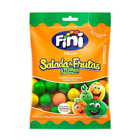 Chicle Salada De Frutas Azedinhas 80gr Fini