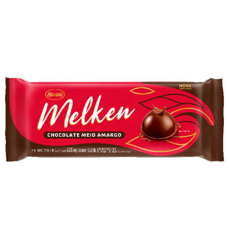 Chocolate Melken Meio Amargo Em Barra 1,010kg