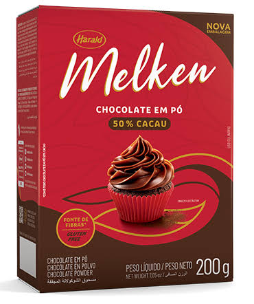 Chocolate Em Pó Melken 50% Cacau 200gr