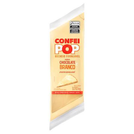 Recheio Forneável Confeipop Chocolate Branco Harald 1,010kg