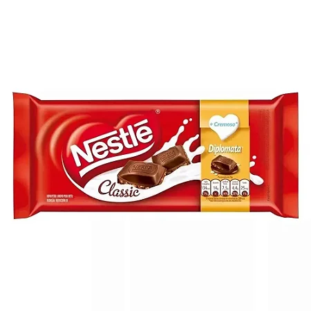 Barra De Chocolate Nestlé Classic Diplomata 80gr