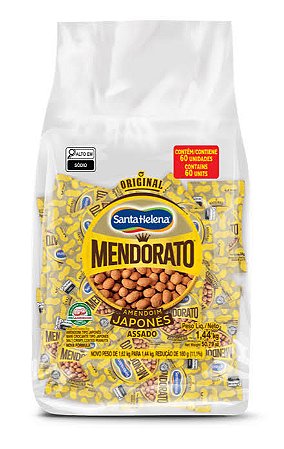 Amendoim Mendorato Japonês Santa Helena 24gr Fardo C/60