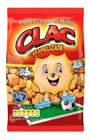 Pipoca Clac Caramelizada 100gr Fardo C/30