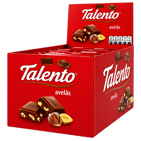 Chocolate Garoto Talento Avelã 85gr C/12