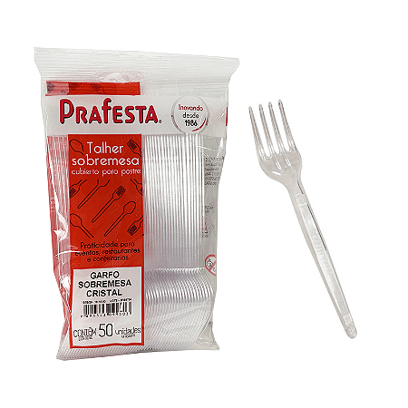 Garfo Sobremesa Cristal Prafesta C/50