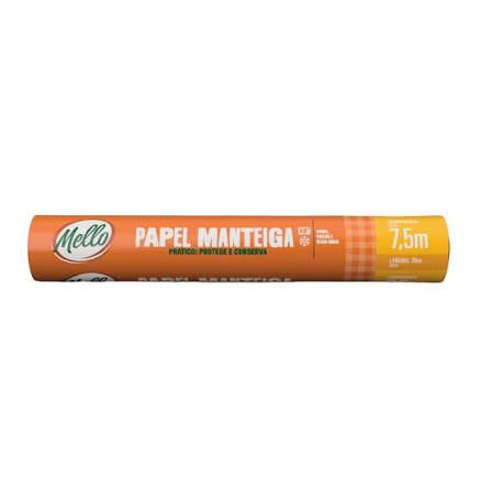 Papel Manteiga Mello 29cmx7,5m