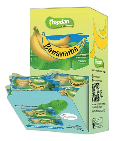 Bananinha Tropdan Sem Açúcar 25gr C/30