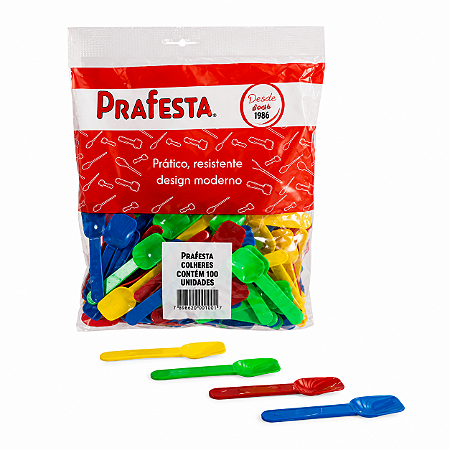 Pá Pequena Colorida Prafesta C/100