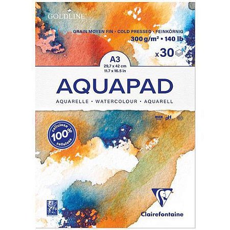 Papel para aquarela Aquapad A3 - 300gr - Waldorf Online | O Mundo Waldorf a  um clique de distância!