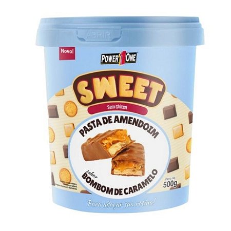 Pasta de amendoim Sweet ( Sabor Bombom de Caramelo ) - 500g - Power One