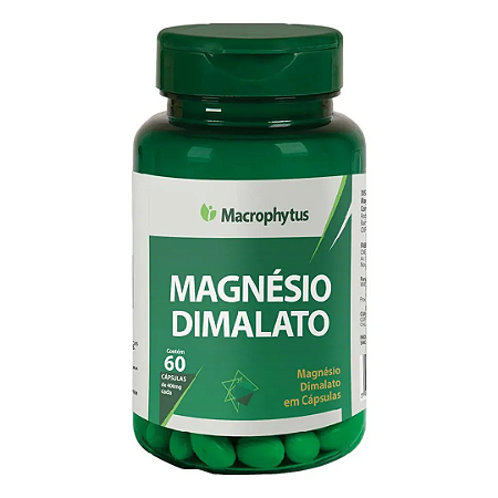 Magnésio Dimalato 550mg (60 cápsulas) - Macrophytus