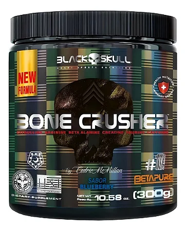 Pré - treino Bone Crusher (300g) - Black Skull