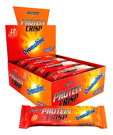Barra de proteína Crisp Bar 45g - Sabor Ovomaltine - Integralmedica