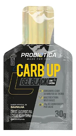 Gel Energético Carb-up Probiotica Baunilha 30g