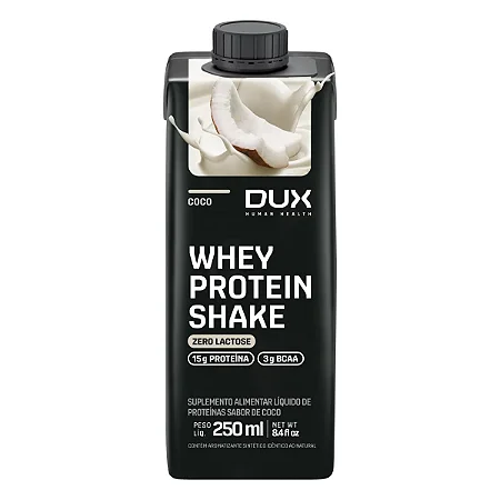Whey Protein Shake - Sabor Coco 250ml - Dux