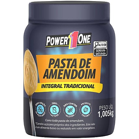 Pasta De Amendoim Tradicional Integral 1kg Power1one