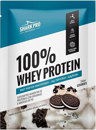 Sachê - 100% Whey Protein Concentrado Shark Pro - 40g