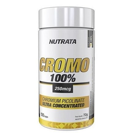 Cromo 100% 250 mcg - 120 caps - Nutrata